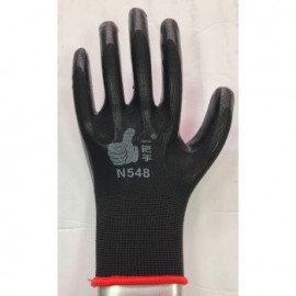 Flat rubber work Gloves Size: 9