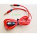 Auxiliary Cable with MIC 3.5mm to 3.5mm Cable (Red)