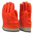 Safety Orange PVC Coated Gloves waterproof